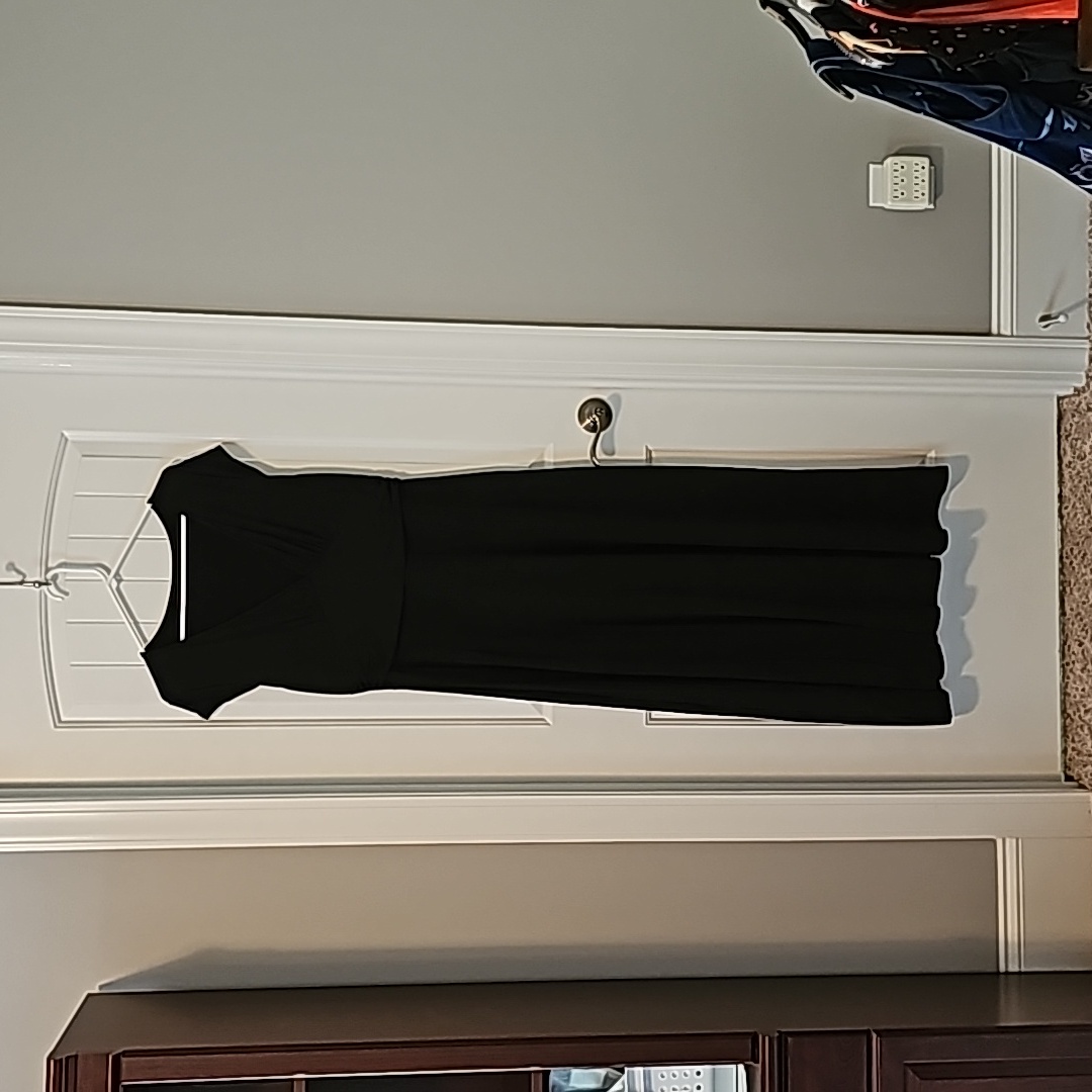 688 Ladies Xl Black Long Dress